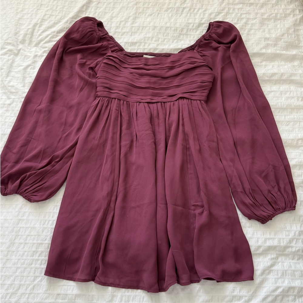 Abercrombie & Fitch Plum Long Sleeve Dress